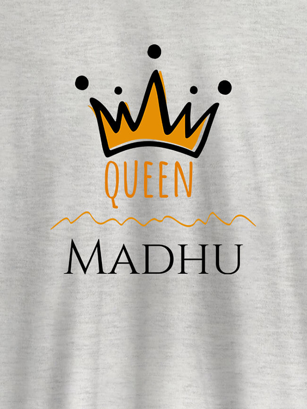 Custom Queen Crown with Name On Women T Shirts with Name, Text, and Photo