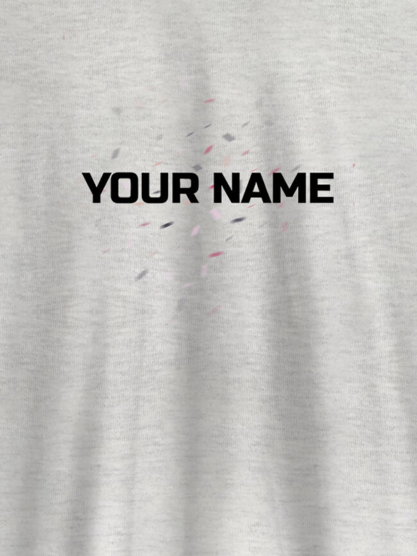 Custom Blast Design with Your Name On Customized Womens T-Shirt