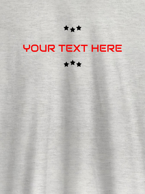 Custom 3 Stars with Your Name On Customized Tshirt for Women