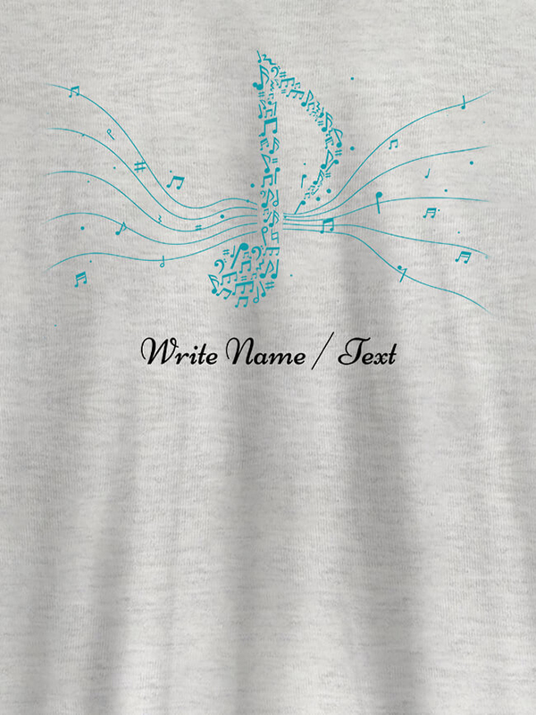 Custom Musical Theme with Your Name On Customized Women Tees