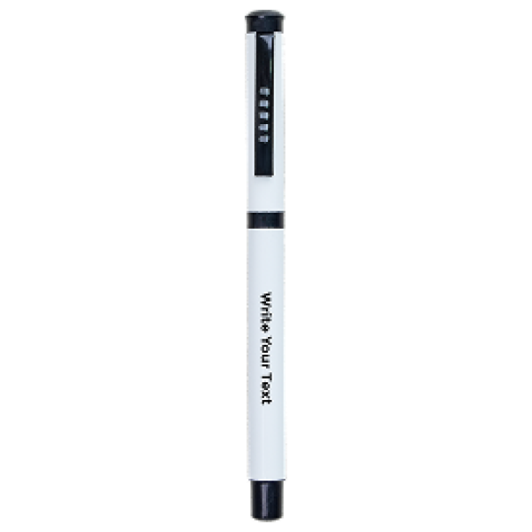 Cap White Metal Glossy Body