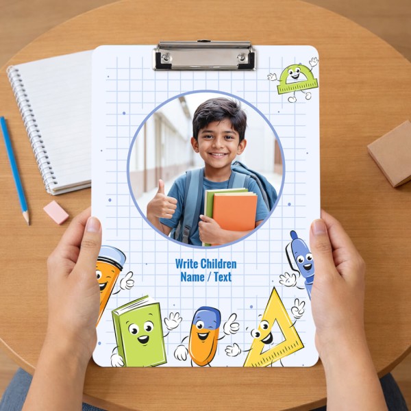 Custom Pastel Blue School Stationery Friends Acrylic Writing Pad