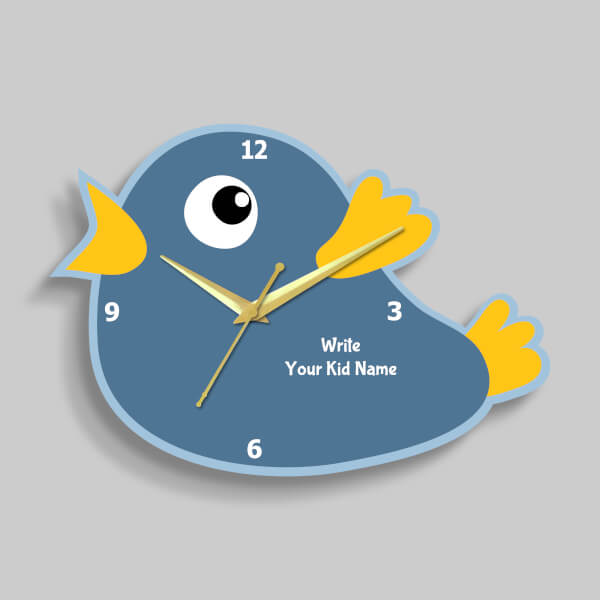 Custom Excited Singing Bird Clock Design Photo Wall Clock