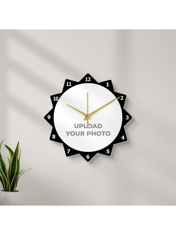 Star Shaped Photo Wall Clock