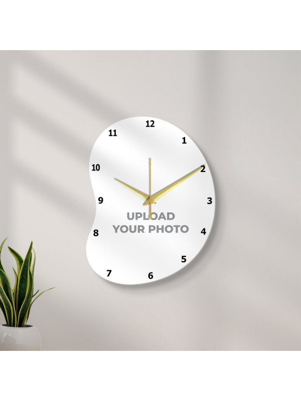 Bean Shaped Photo Wall Clock