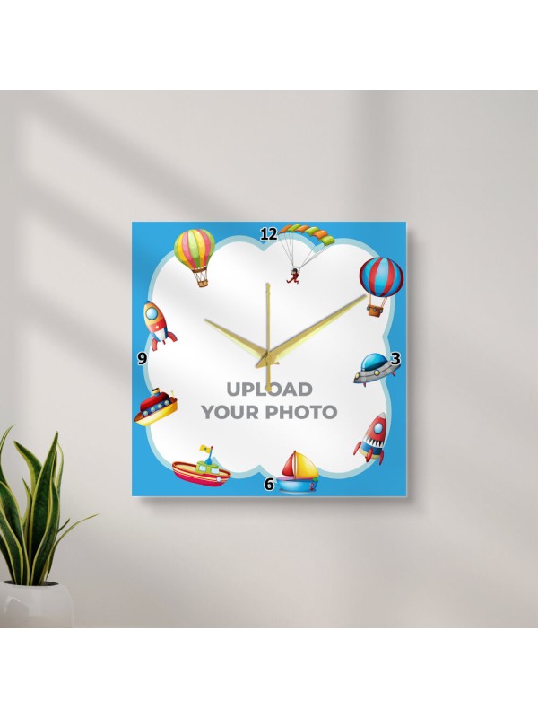 Kids Square Shaped Wall Clocks