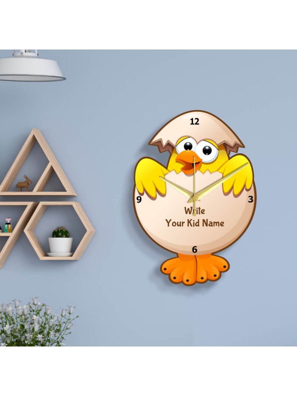 Cute Baby Bird Clock Design Photo Wall Clock