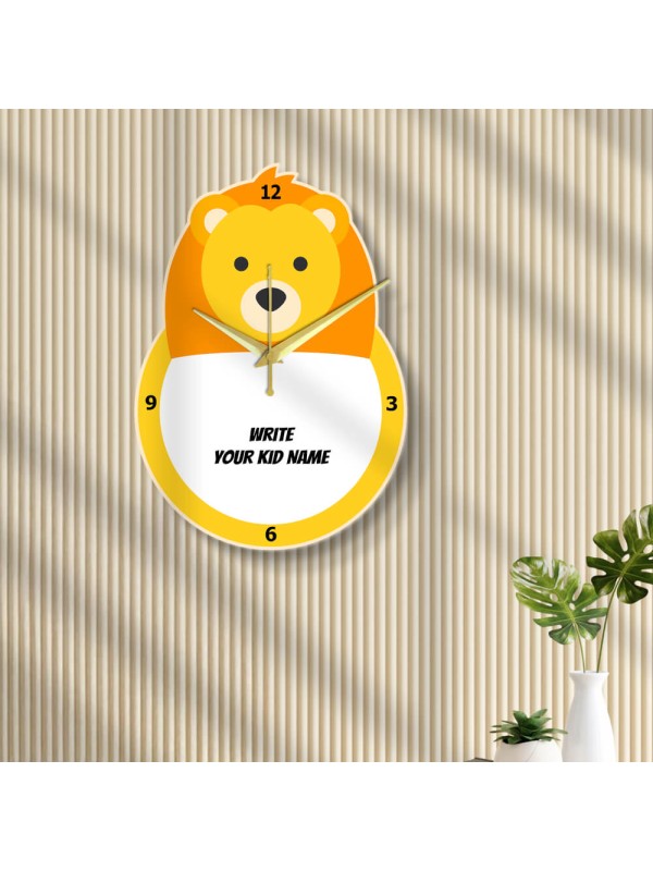 Innocent Lion Clock Design Photo Wall Clock