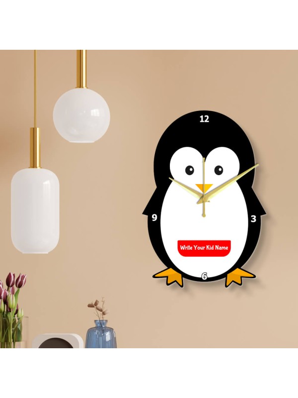Baby Penguin Clock Design Photo Wall Clock