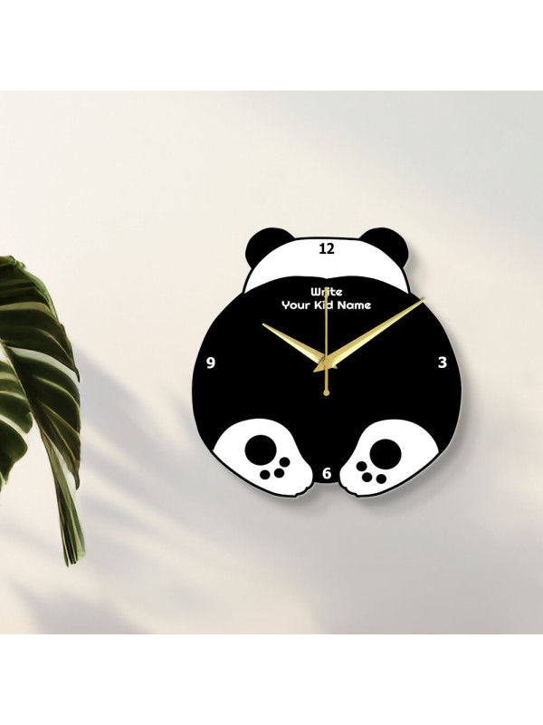 Cute Panda Clock Design Photo Wall Clock