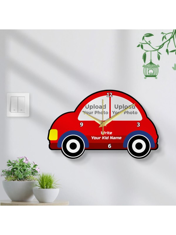 Toy Car Clock Design Photo Wall Clock