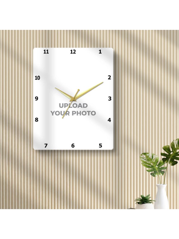 Portrait Clock Design Photo Wall Clock