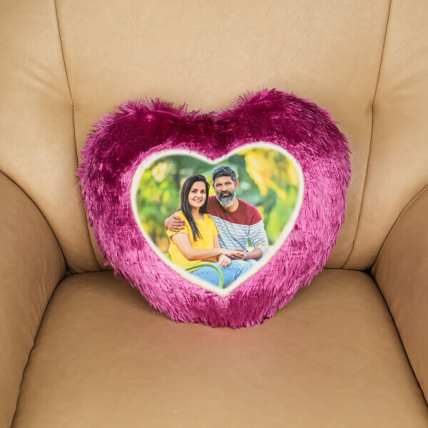 Custom Photo Fur Pillow
