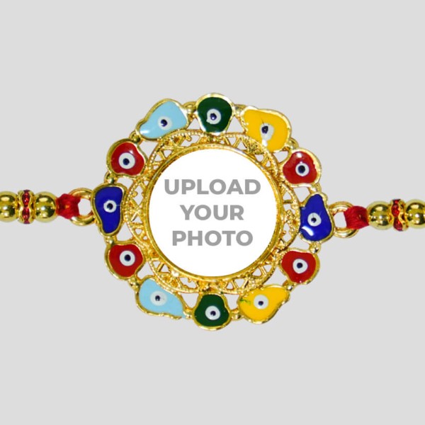 Custom Multicolor Evil Eye Rakhi