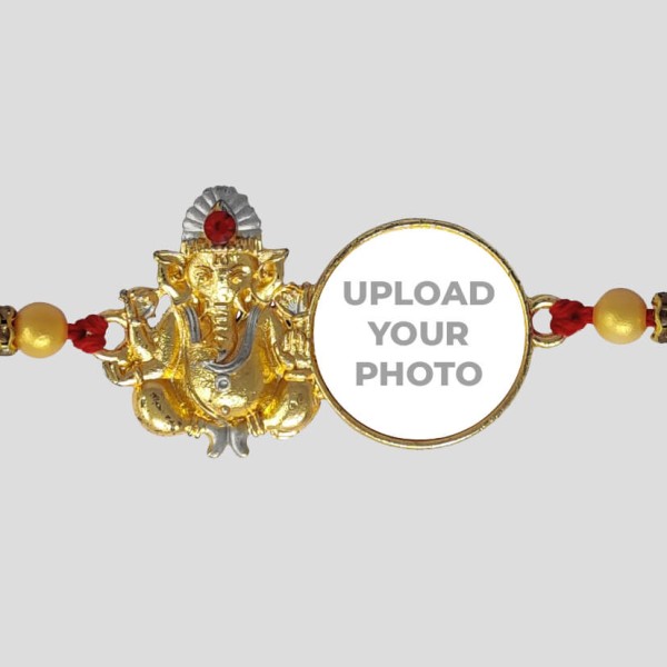 Custom Lord Ganesha Photo Rakhi