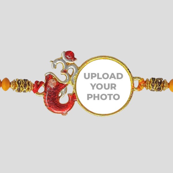 Custom Om Ganesha Photo Rakhi