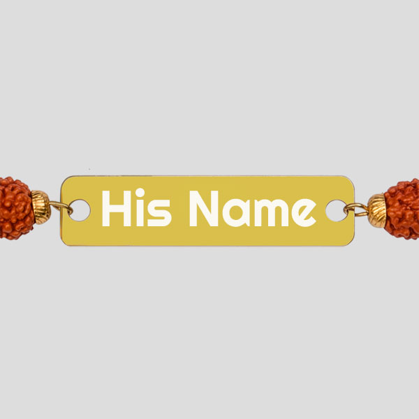 Rudraksha Name Rakhi