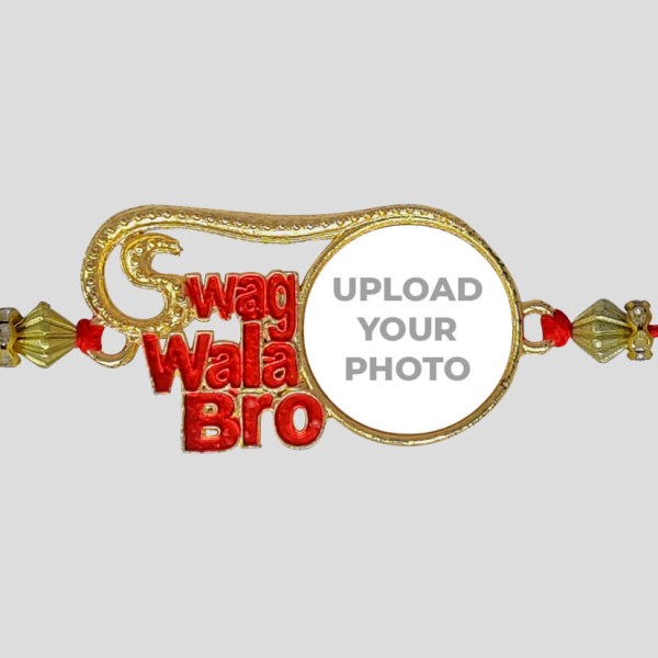 Custom Swag Wala Bro Rakhi with Photo