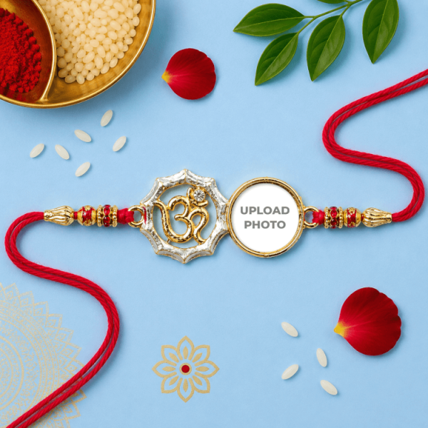 Om Chakra Rakhi with Photo Om Chakra Rakhi with Photo