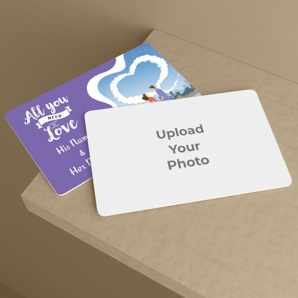 Custom All You Need is Love Design Wallet Card