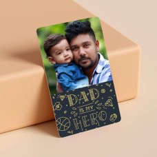 Dad is My Hero Wallet Card Design