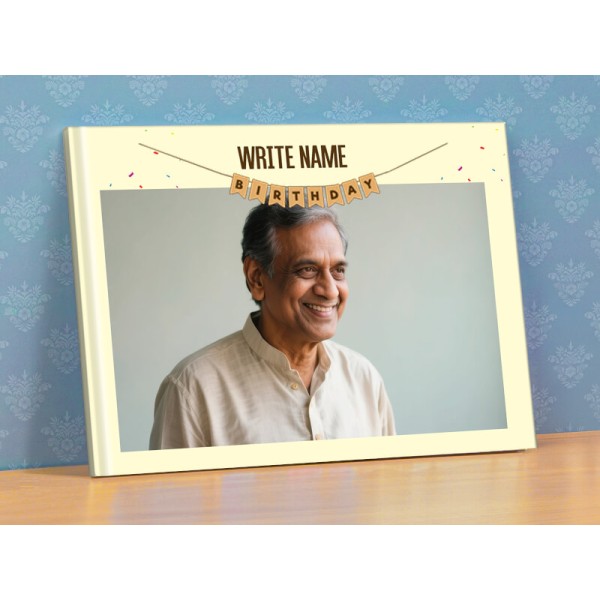 Birthday Memories Photobook Design with Name Personalization