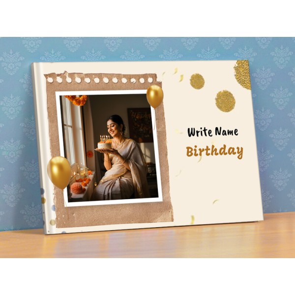 Golden Glow Birthday Photobook Design
