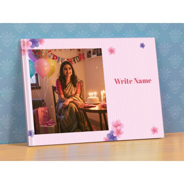 Pink and Purple Floral Birthday Photobook Design