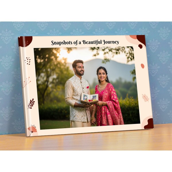Warm Beige And Floral Memories Photobook