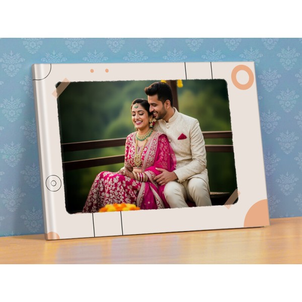 Graceful Beige And Peach Photobook