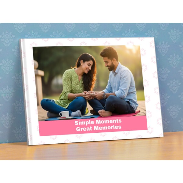 Pink Floral Simple Moments And Great Memories Photobook