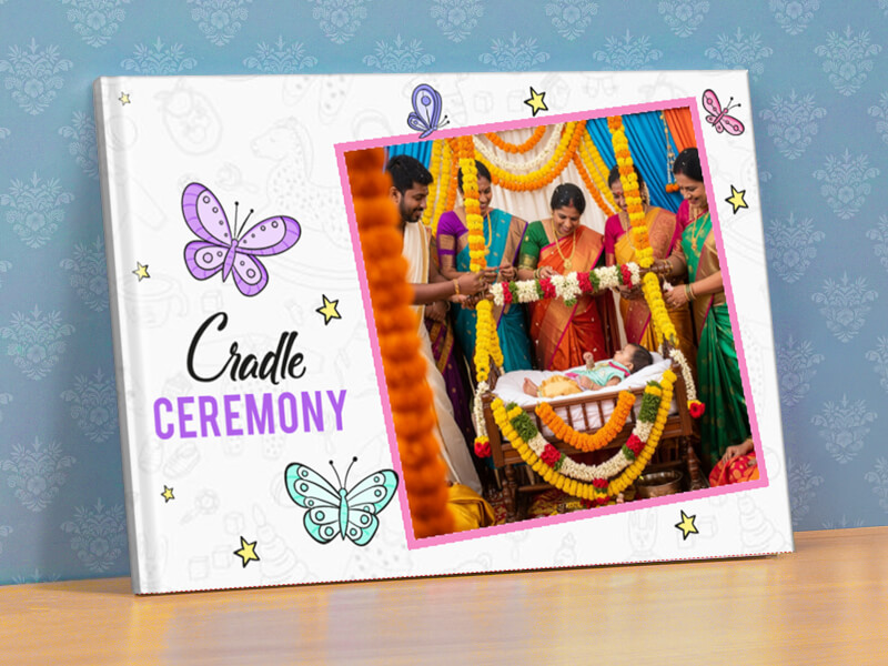 Butterflies Themed Cradle Ceremony Photobook