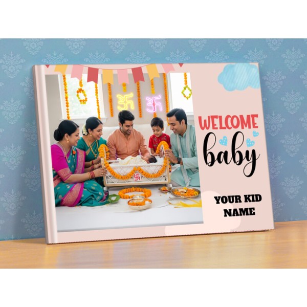 Welcome Baby Photobook with Custom Text