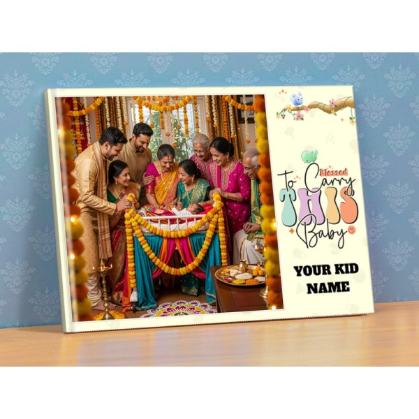 Blessed to Carry This Baby Themed Photobook with Name Customization