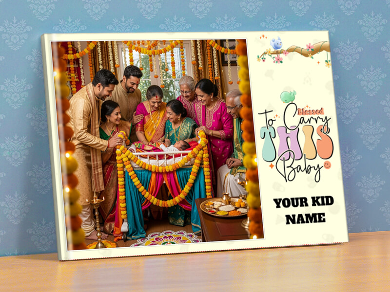 Blessed to Carry This Baby Themed Photobook with Name Customization