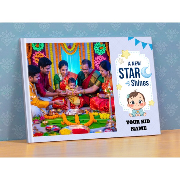 A Star Shines Themed Photobook with Customizable Text