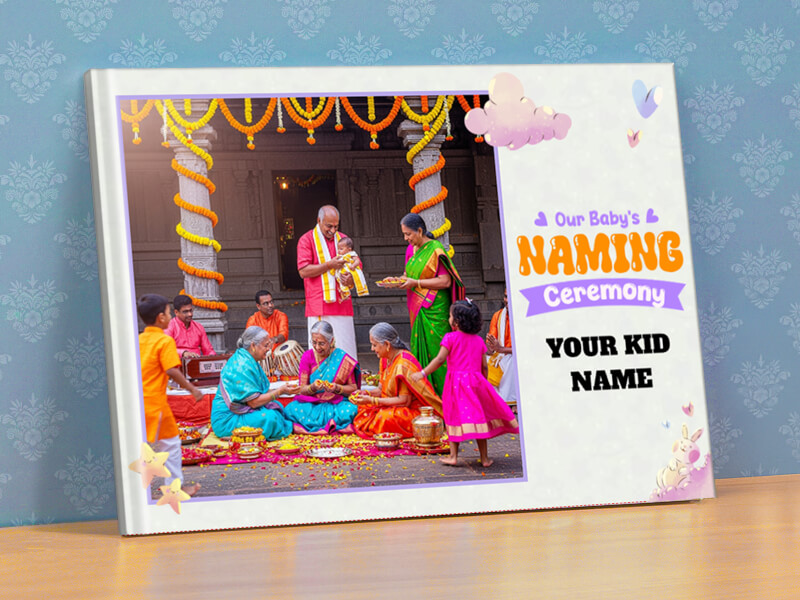 Naming Day Album with Customizable Text