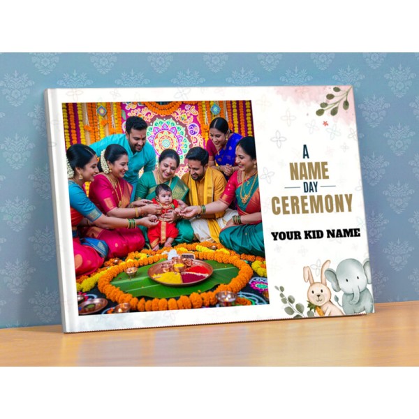 A Name Day Ceremony with Customizable Text Photobook
