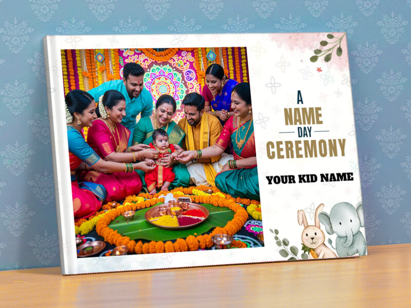 A Name Day Ceremony with Customizable Text Photobook