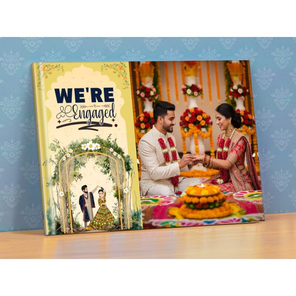 We Are Engaged: Engagement Cereony Custom Photobook
