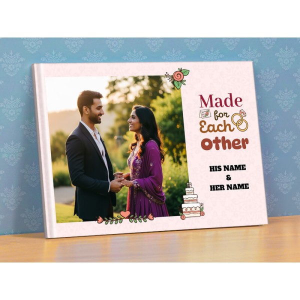 Mr And Mrs Text Customisation Made For Each Other Photobook
