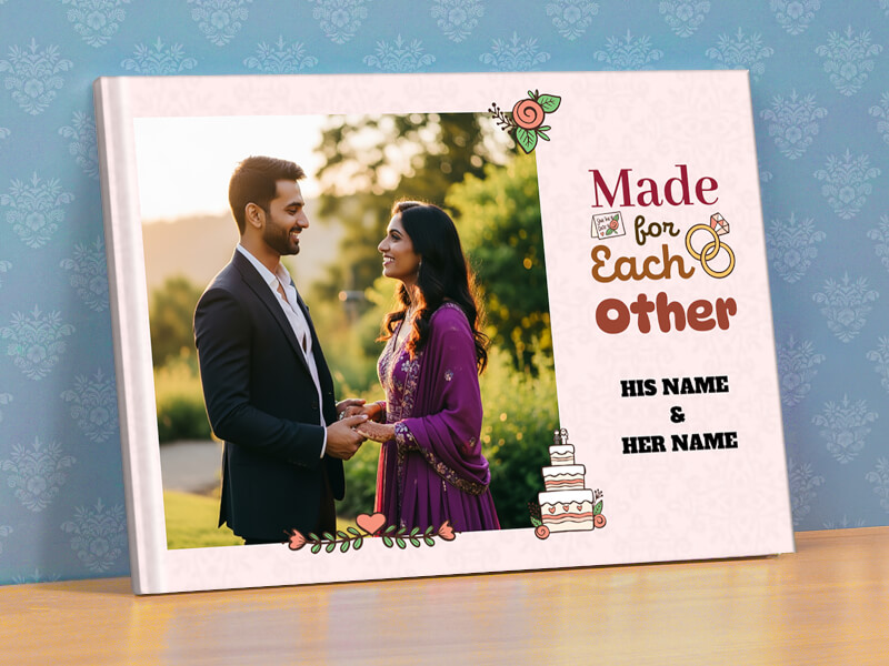 Explore Mr And Mrs Text Customisation Made For Each Other Photobook