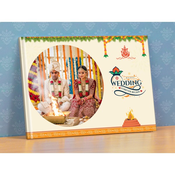 Happy Wedding Forever Begins Personalised Photobook