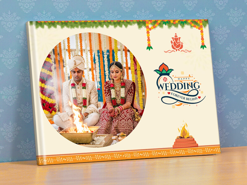 Explore Happy Wedding Forever Begins Personalised Photobook