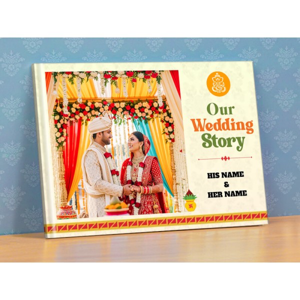 Our Wedding Story With Custom Names Photobook