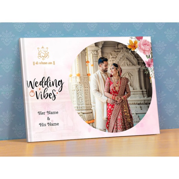 Wedding Vibes Of His and Her Custom Names Photobook