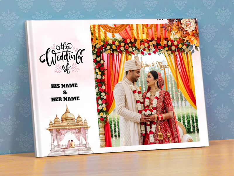 Explore The Wedding Of His And Her Names Customisation Photobook