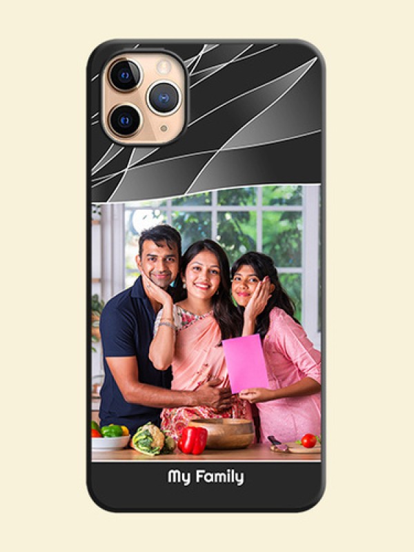 Mixed Wave Lines - Photo on Space Black Soft Matte Mobile Cover - iPhone 11 Pro Max