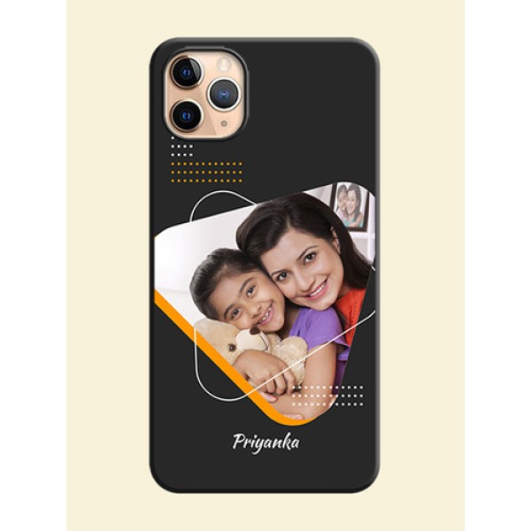 Yellow Triangle - Photo on Space Black Soft Matte Phone Cover - iPhone 11 Pro Max Yellow Triangle - Photo on Space Black Soft Matte Phone Cover - iPhone 11 Pro Max
