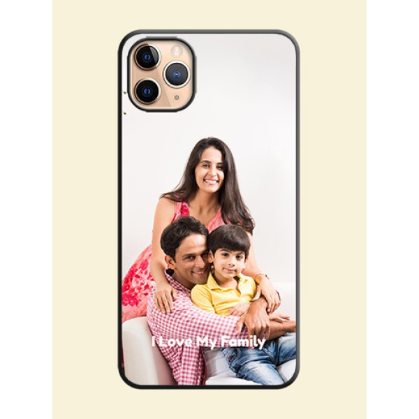 Full Single Pic Upload With Text On Space Black Personalized Soft Matte Phone Covers -Apple Iphone 11 Pro Max Full Single Pic Upload With Text On Space Black Personalized Soft Matte Phone Covers -Apple Iphone 11 Pro Max